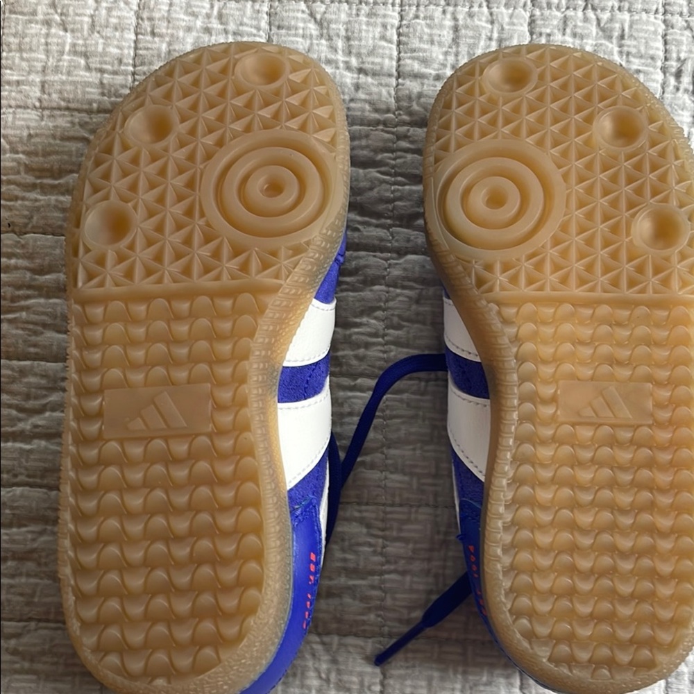 New Adidas Blue and White Sneakers Athletic-Inspired Casual - Picture 3 of 4